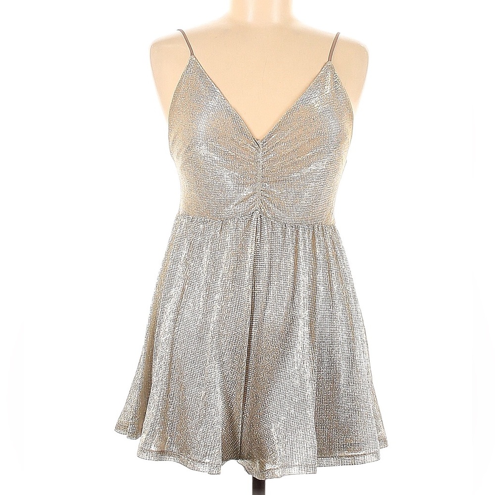 Gold Glitter Urban Outfitters Short Romper